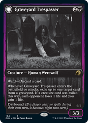 Graveyard Trespasser // Graveyard Glutton [Innistrad: Double Feature] Magic: The Gathering