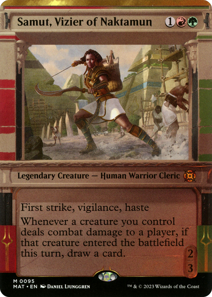 Samut, Vizier of Naktamun (Showcase) [March of the Machine: The Aftermath] Magic: The Gathering