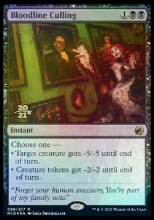Bloodline Culling [Innistrad: Midnight Hunt Prerelease Promos] Magic: The Gathering