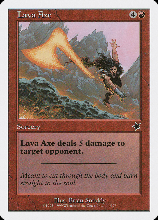 Lava Axe [Starter 1999] Magic: The Gathering