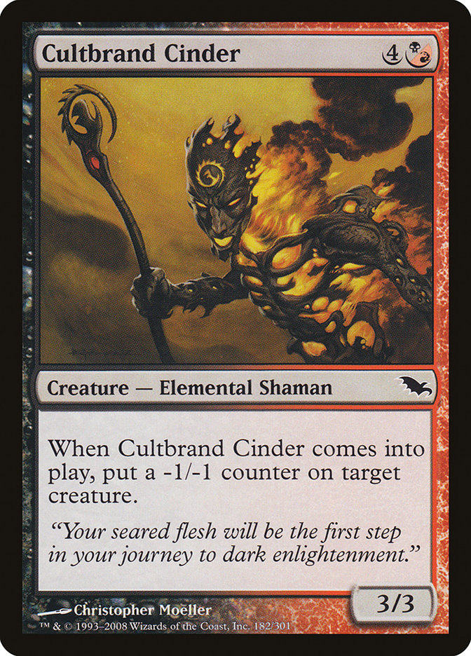 Cultbrand Cinder [Shadowmoor] Magic: The Gathering
