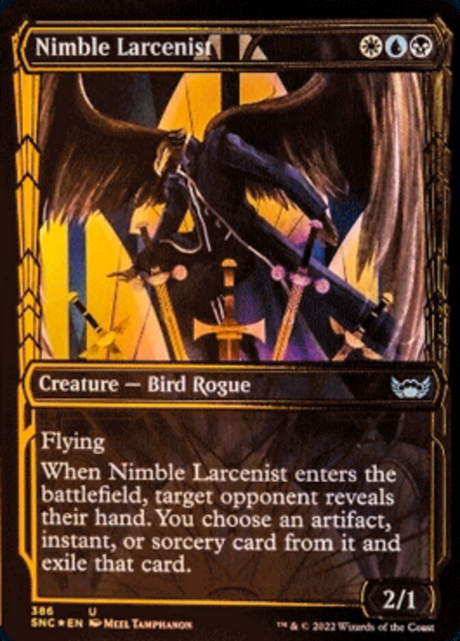 Nimble Larcenist (Showcase Golden Age Gilded Foil) [Streets of New Capenna] Magic: The Gathering