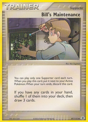 Bill's Maintenance (87/112) [EX: FireRed & LeafGreen] Pokémon