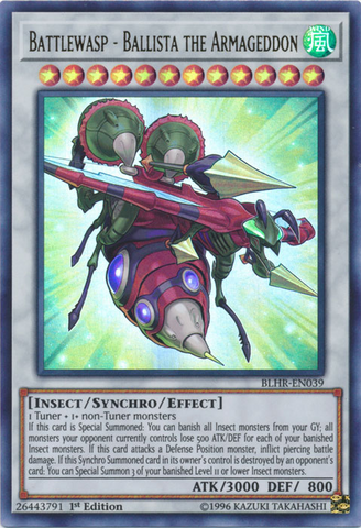 Battlewasp - Ballista the Armageddon [BLHR-EN039] Ultra Rare Yu-Gi-Oh!