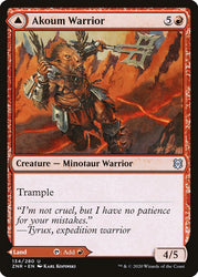 Akoum Warrior // Akoum Teeth [Zendikar Rising] Magic: The Gathering