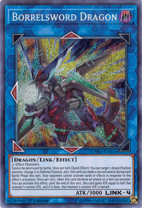 Borrelsword Dragon [CYHO-EN034] Secret Rare