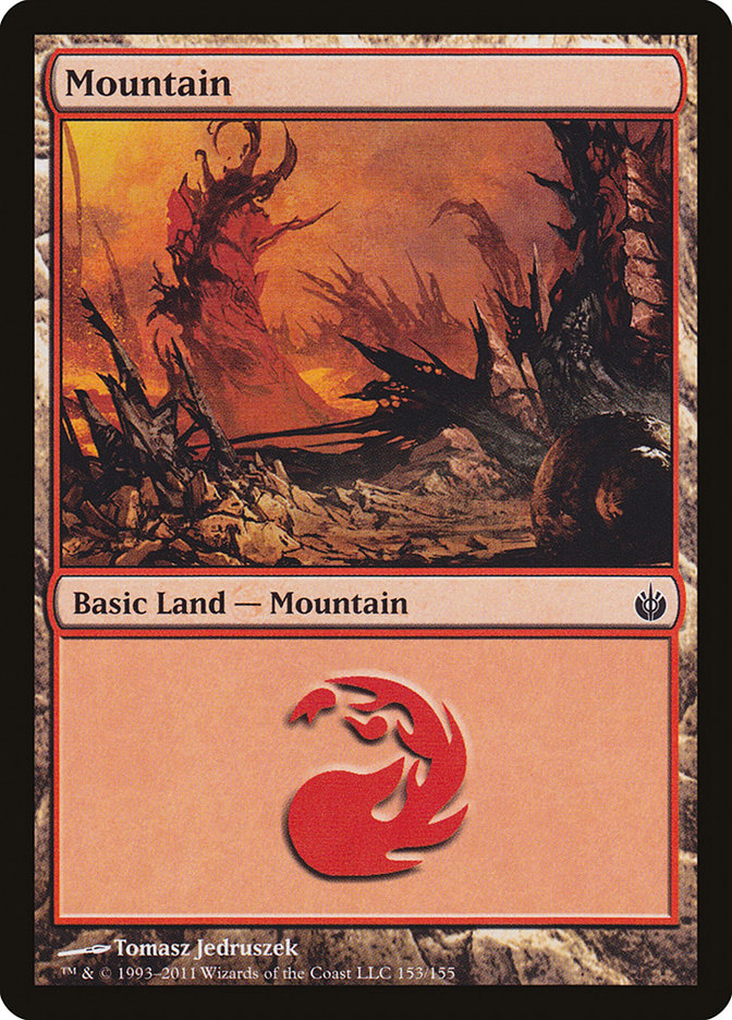 Mountain (153) [Mirrodin Besieged] Magic: The Gathering
