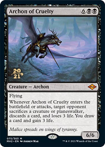 Archon of Cruelty [Modern Horizons 2 Prerelease Promos] Magic: The Gathering