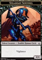Steadfast Sentinel // Cat Double-Sided Token [Hour of Devastation Tokens] Magic: The Gathering