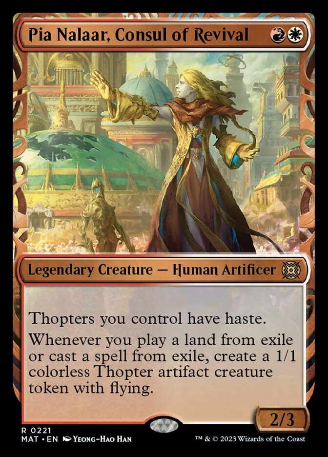Pia Nalaar, Consul of Revival (Showcase Halo Foil) [March of the Machine: The Aftermath] Magic: The Gathering