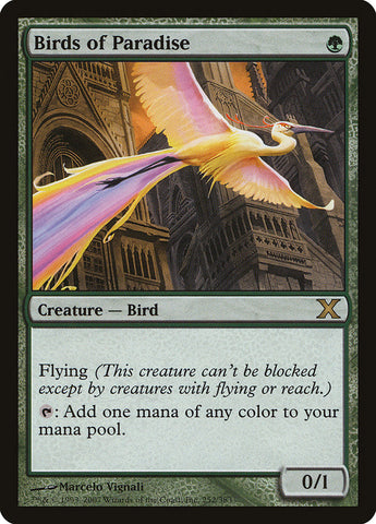 Birds of Paradise [Tenth Edition] Magic: The Gathering