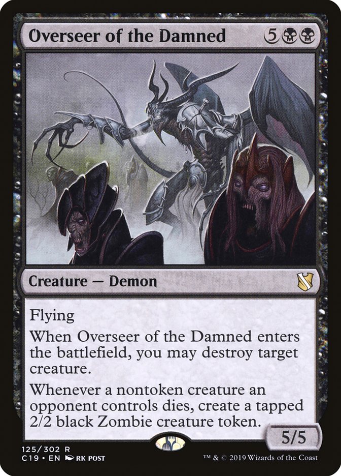 Overseer of the Damned [Commander 2019] Magic: The Gathering