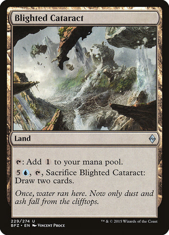 Blighted Cataract [Battle for Zendikar] Magic: The Gathering