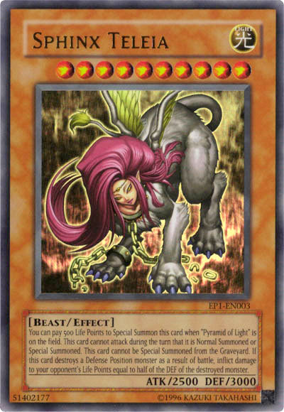 Sphinx Teleia [EP1-EN003] Ultra Rare Yu-Gi-Oh!