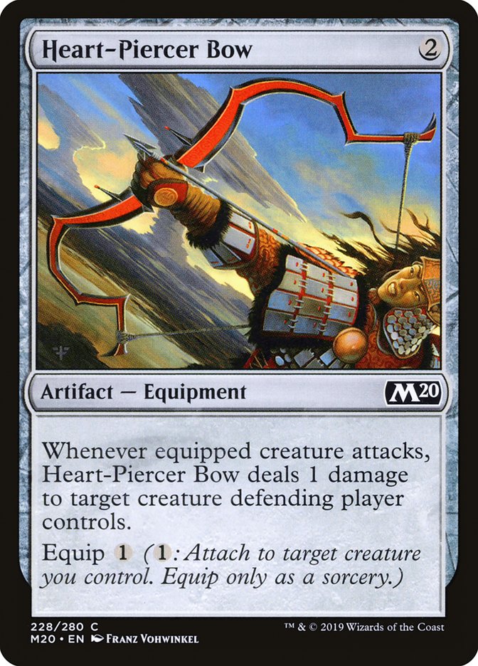Heart-Piercer Bow [Core Set 2020] Magic: The Gathering