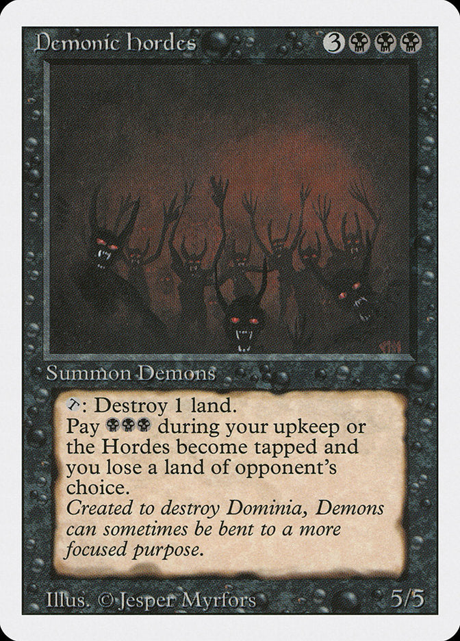 Demonic Hordes [Revised Edition] Magic: The Gathering
