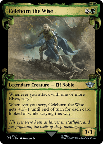 Celeborn the Wise [The Lord of the Rings: Tales of Middle-Earth Showcase Scrolls] Magic: The Gathering
