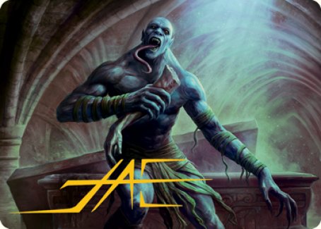 Ghoul Art Card (Gold-Stamped Signature) [Dungeons & Dragons: Adventures in the Forgotten Realms Art Series] Magic: The Gathering