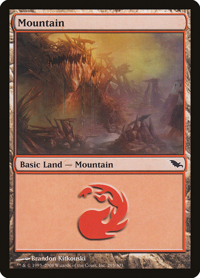 Mountain (295) [Shadowmoor] Magic: The Gathering