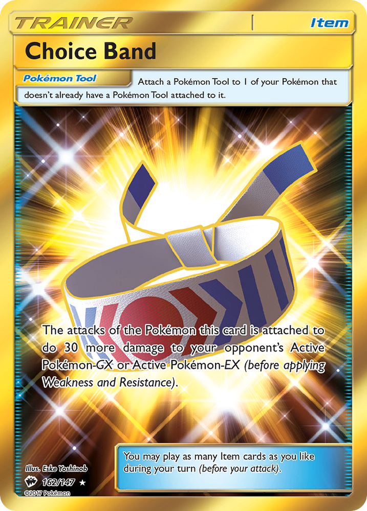 Choice Band (162/147) [Sun & Moon: Burning Shadows] Pokémon