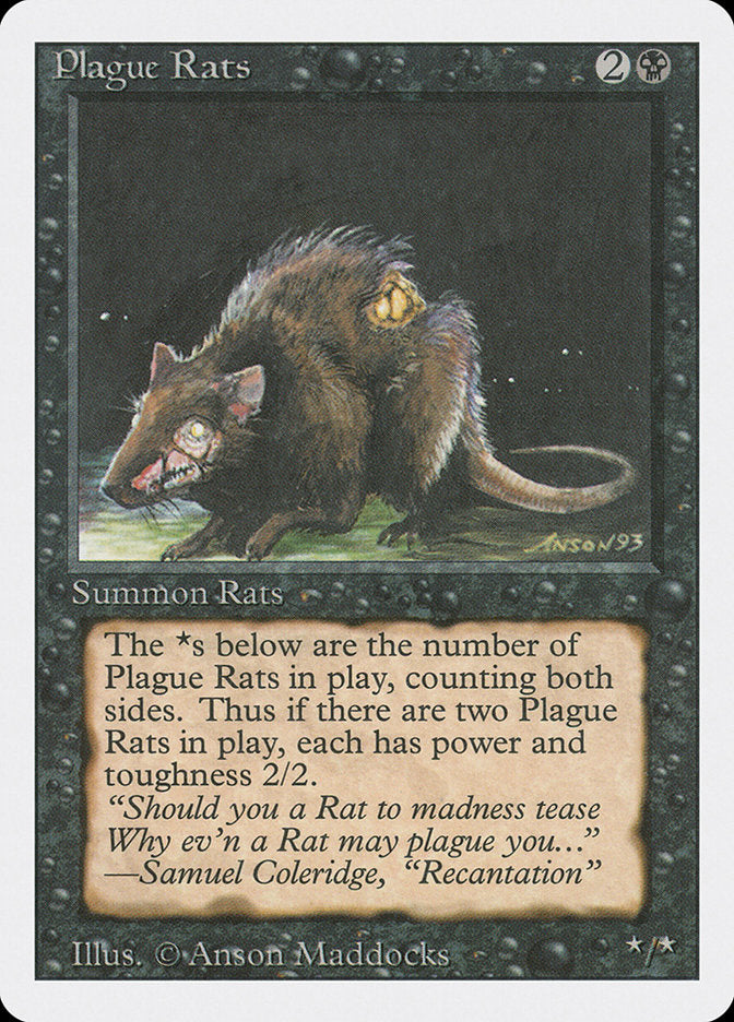 Plague Rats [Revised Edition] Magic: The Gathering