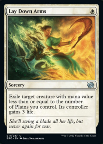 Lay Down Arms [The Brothers' War] Magic: The Gathering