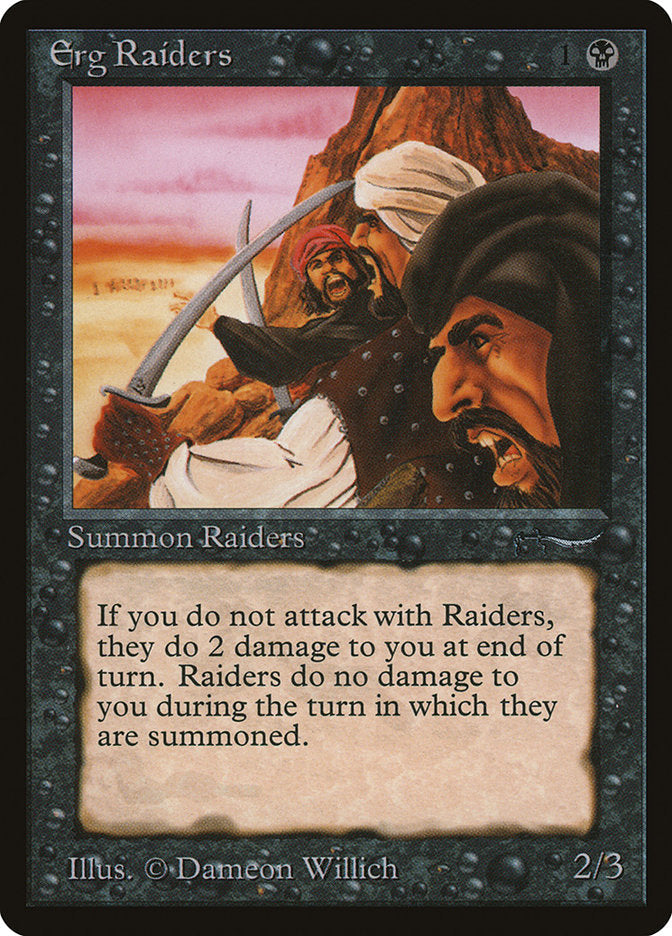 Erg Raiders (Dark Mana Cost) [Arabian Nights] Magic: The Gathering