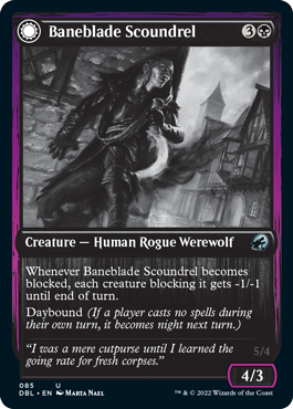 Baneblade Scoundrel // Baneclaw Marauder [Innistrad: Double Feature] Magic: The Gathering