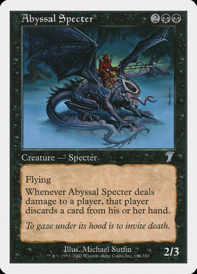 Abyssal Specter [Seventh Edition] Magic: The Gathering