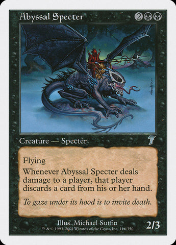 Abyssal Specter [Seventh Edition] Magic: The Gathering