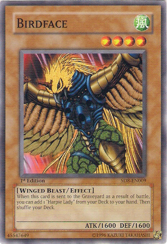 Birdface [SD8-EN009] Common Yu-Gi-Oh!