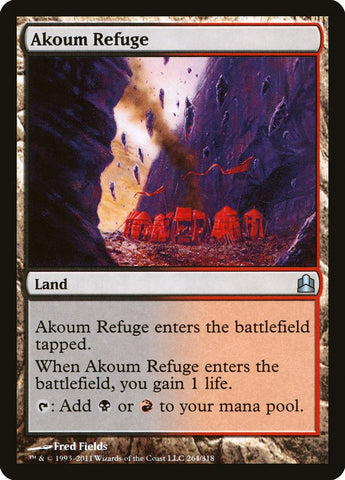 Akoum Refuge [Commander 2011] Magic: The Gathering