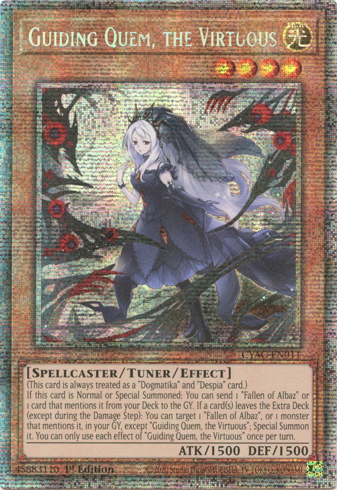 Guiding Quem, the Virtuous [CYAC-EN011] Starlight Rare Yu-Gi-Oh!