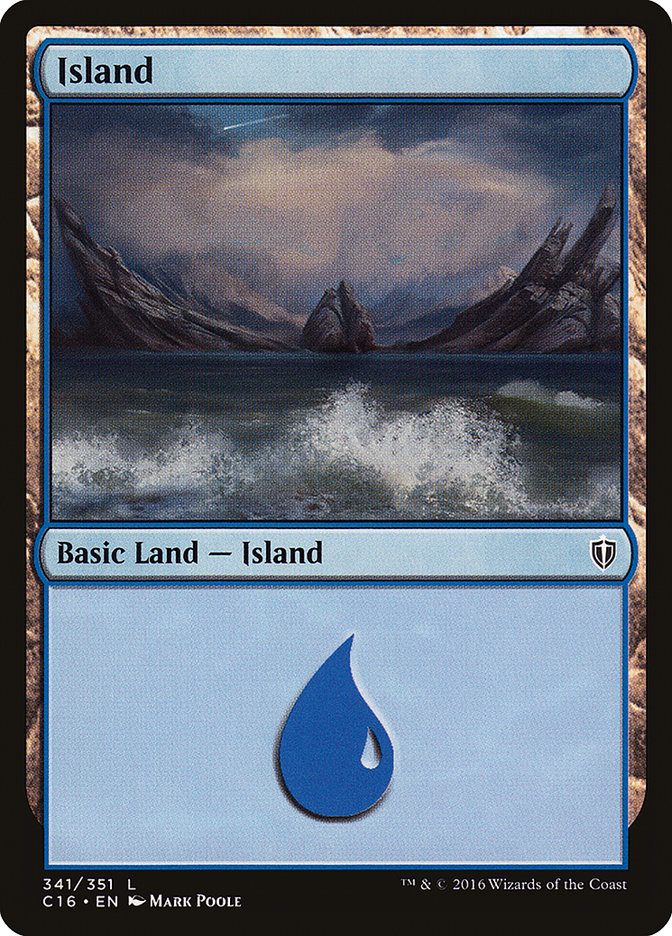 Island (341) [Commander 2016] Magic: The Gathering