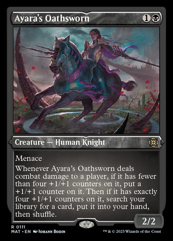 Ayara's Oathsworn (Foil Etched) [March of the Machine: The Aftermath] Magic: The Gathering