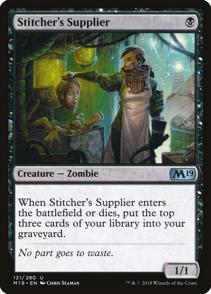 Stitcher's Supplier [Core Set 2019] Magic: The Gathering