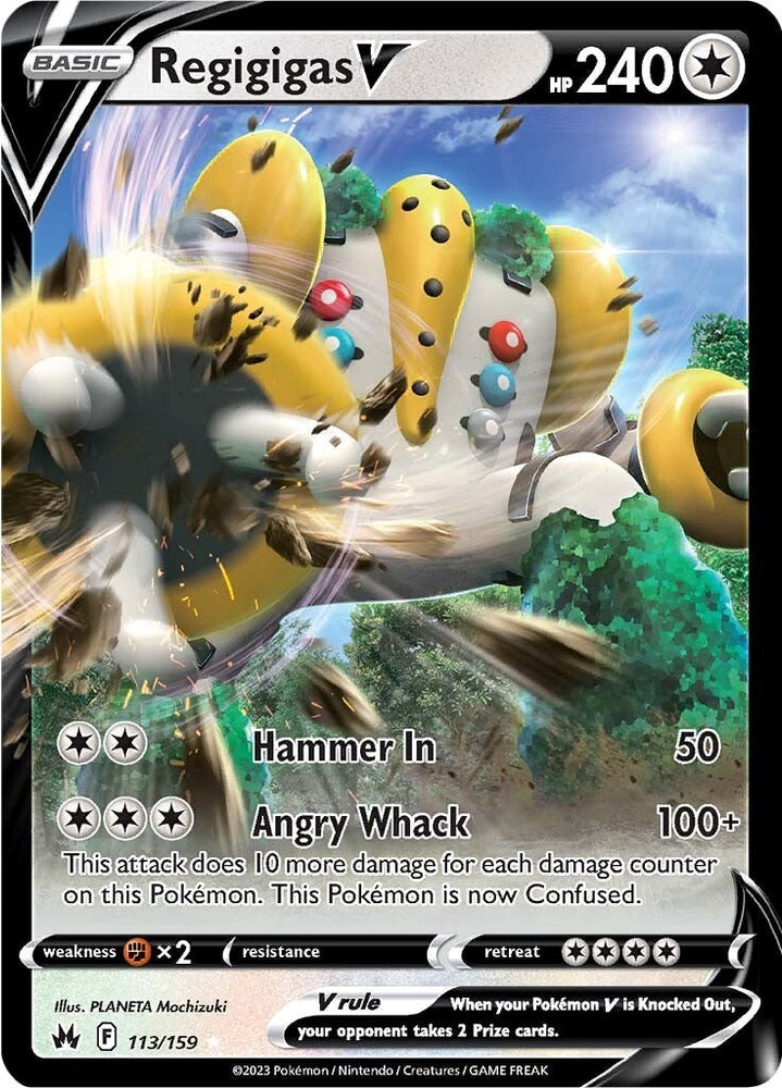 Regigigas V (113/159) [Sword & Shield: Crown Zenith] Pokémon