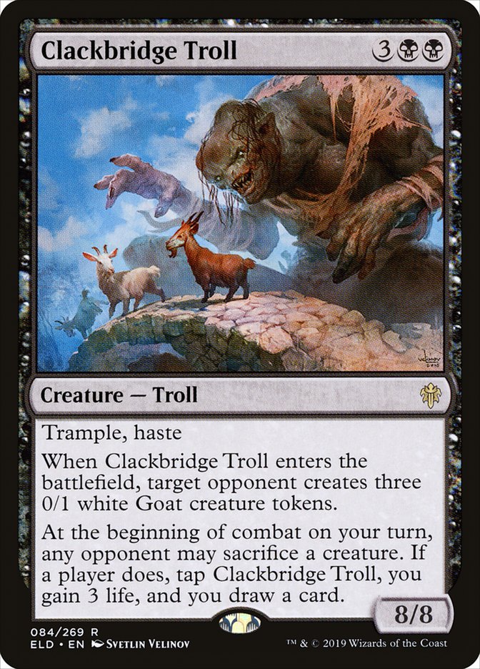 Clackbridge Troll [Throne of Eldraine] Magic: The Gathering