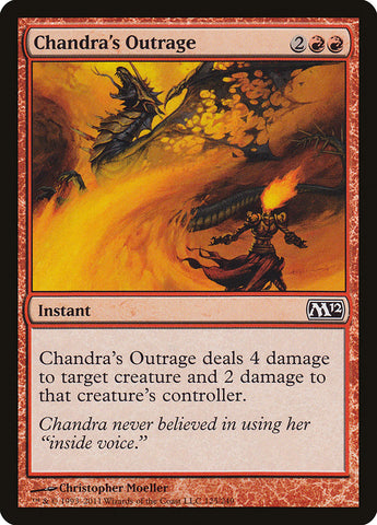 Chandra's Outrage [Magic 2012] Magic: The Gathering