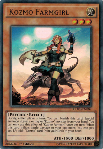 Kozmo Farmgirl [CORE-EN082] Ultra Rare Yu-Gi-Oh!