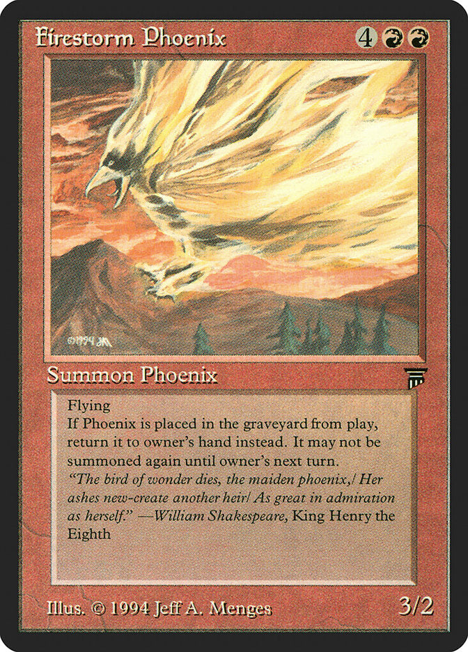 Firestorm Phoenix [Legends] Magic: The Gathering