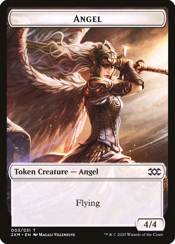 Angel Token [Double Masters Tokens] Magic: The Gathering