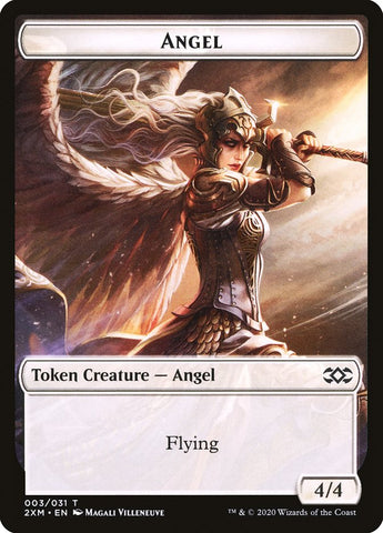 Angel Token [Double Masters Tokens] Magic: The Gathering