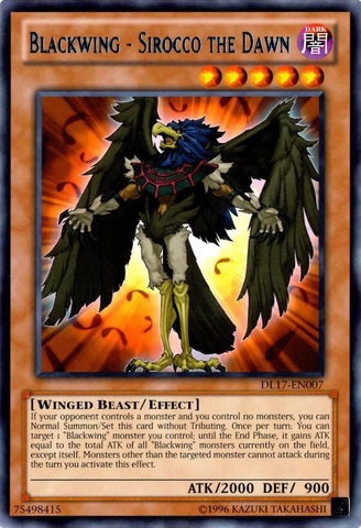 Blackwing - Sirocco the Dawn (Blue) [DL17-EN007] Rare Yu-Gi-Oh!