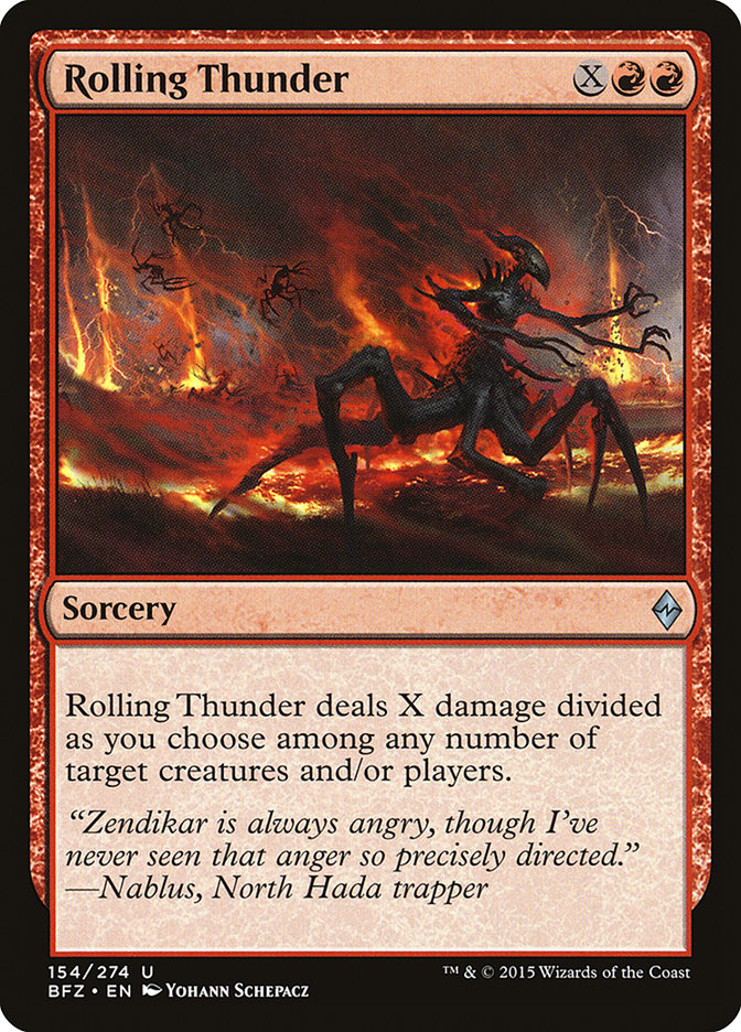 Rolling Thunder [Battle for Zendikar] Magic: The Gathering