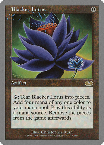 Blacker Lotus [Unglued] Magic: The Gathering