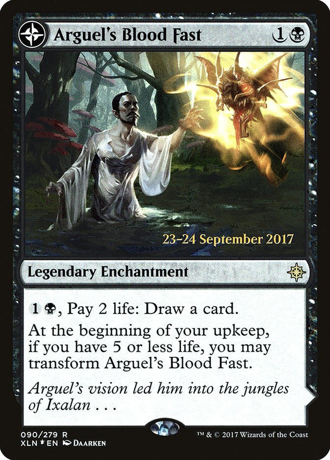 Arguel's Blood Fast // Temple of Aclazotz [Ixalan Prerelease Promos] Magic: The Gathering