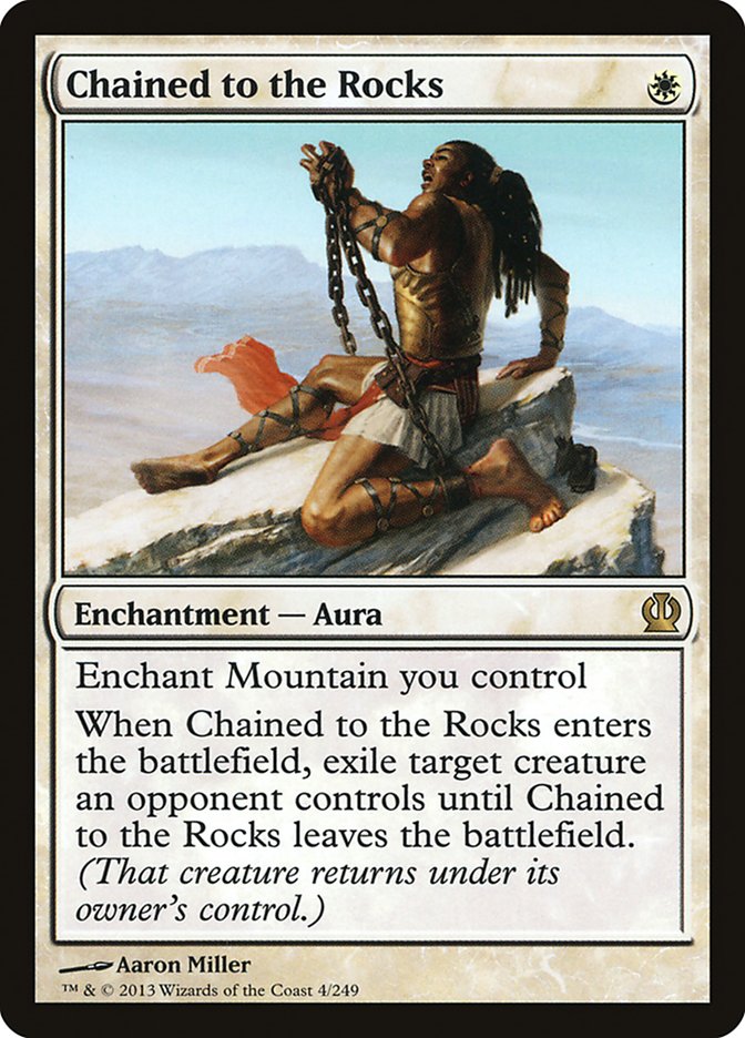 Chained to the Rocks [Theros] Magic: The Gathering