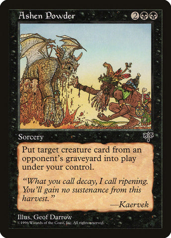 Ashen Powder [Mirage] Magic: The Gathering
