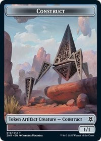 Construct // Drake Double-Sided Token [Zendikar Rising Tokens] Magic: The Gathering